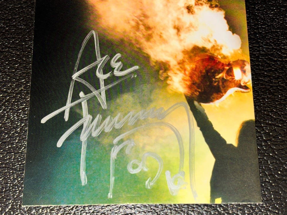 Ace Frehley Anomaly CD SIGNED Poster First Press Pop-Up Cd Kiss WASP Aerosmith