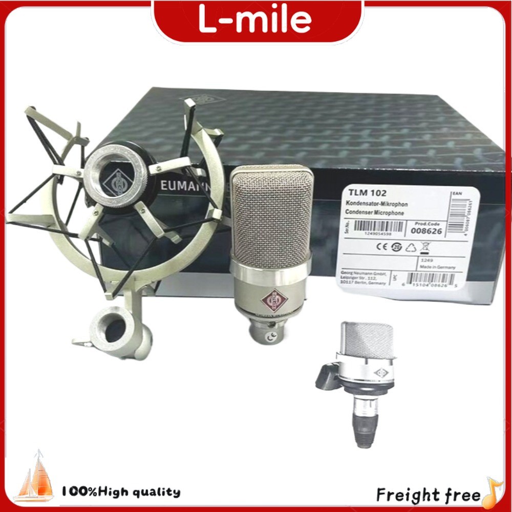 Microphone Large Diaphragm Condenser TLM 102 Studio Set W Shockmount for Neumann
