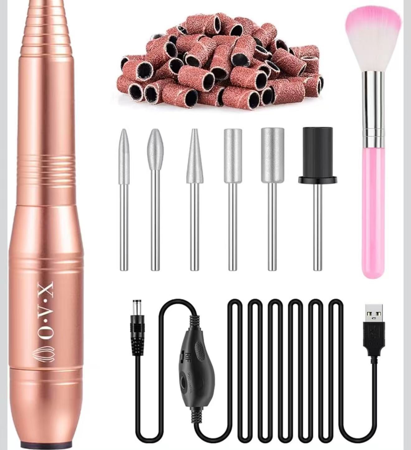 Professional Acrylic Nail Drill, USB Electric Nail Drill Machine, Portable Elect