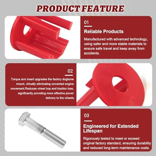 Dog Bone Engine Mount Insert Kit Fit Compatible with VW Golf GTI Rabbit MK5
