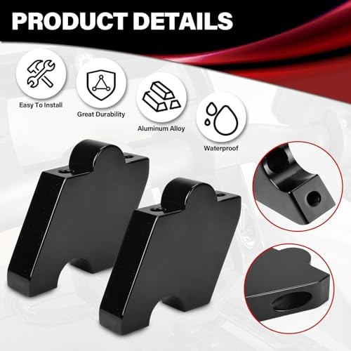 2" Adjustable Handlebar Riser Kit for Can-Am B. 2"Aluminum Handlebar Riser Kit