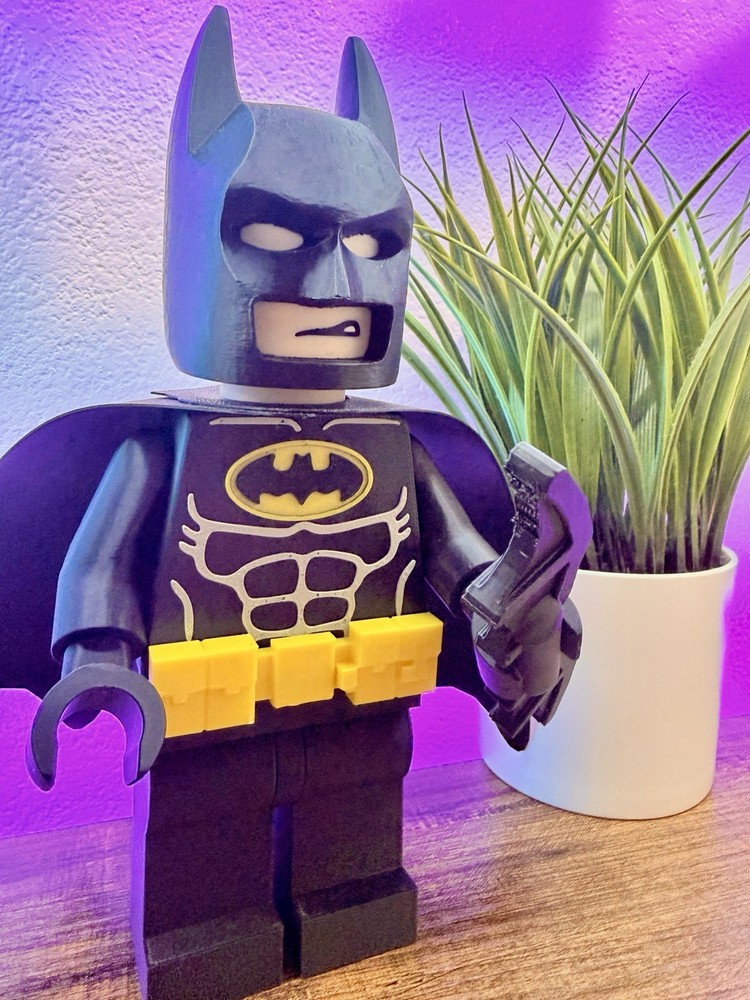 Batman Brick Figure 8 In (3D Printed)