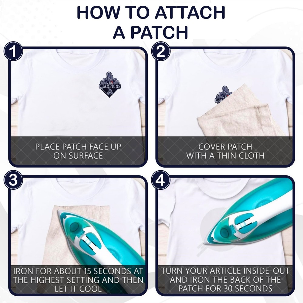 LA Dodgers 2025 World Series Champion Iron On Patch-Sew Patch-Embroidered Patch