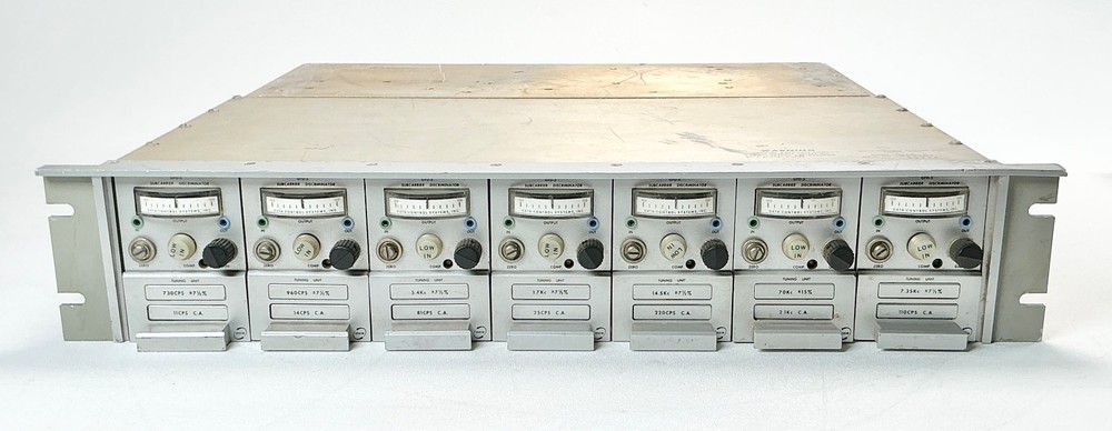 Data Control Systems DCS GMA-3 Telemetry Discriminator Chassis w/ 7 Modules GFD5