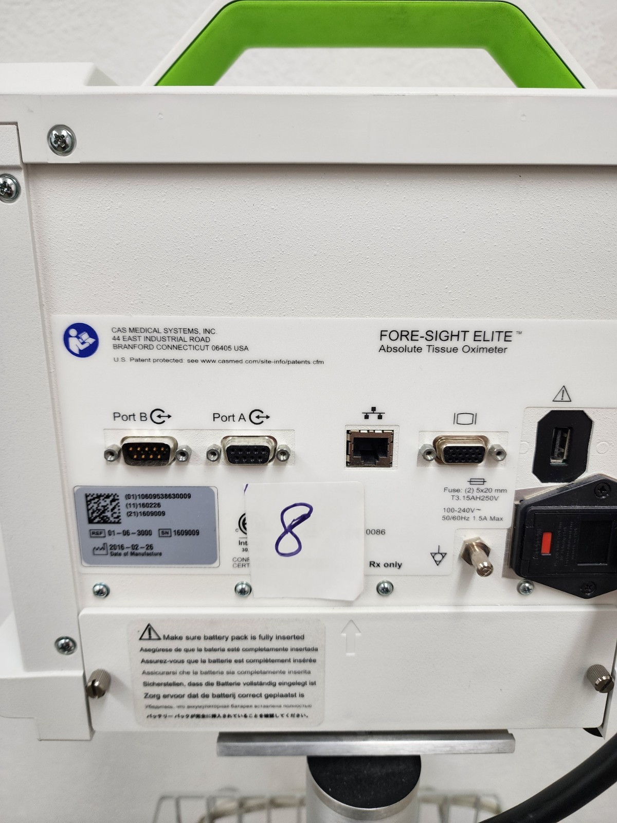 CasMed 01063000 Fore-Sight Elite Absolute Tissue Oximeter with Roller Stand