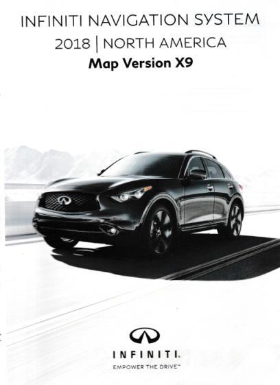 Infiniti Navigation System: 2018 North America Map Version X9 5-DISC ONLY DVD