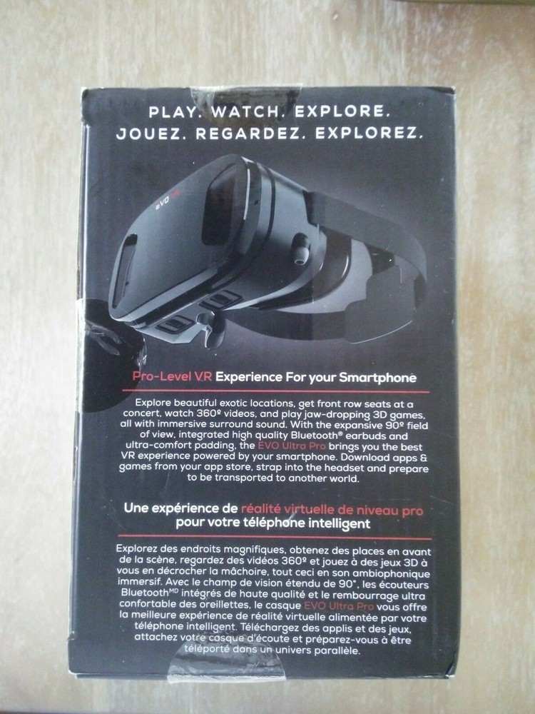 EVO VR PRO LEVEL 360 VIRTUAL REALITY BLUETOOTH WIRELESS HEADSET NEW SEALED