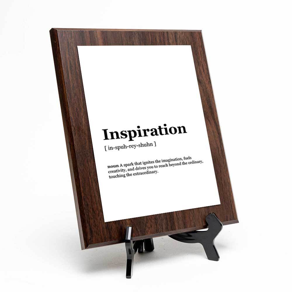 Inspiration Dictionary Definition Decorative Wall Plaque