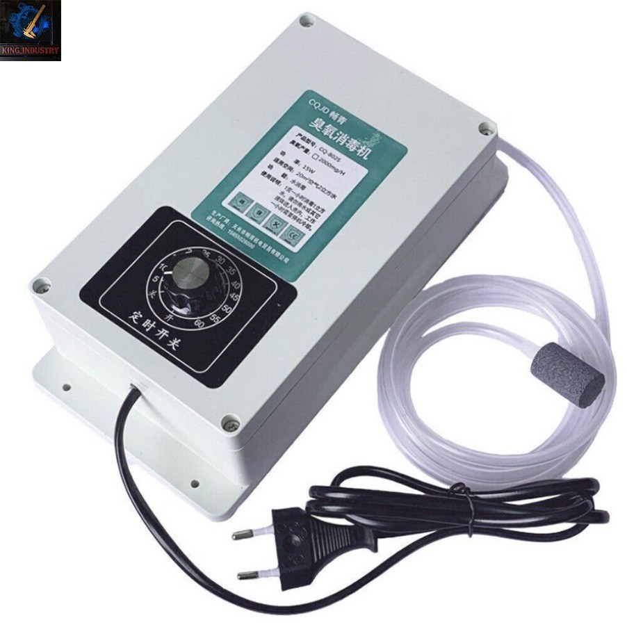 A Portable Ozone Machine for Liquid Air Multipurpose Ozonator with Timer 110V