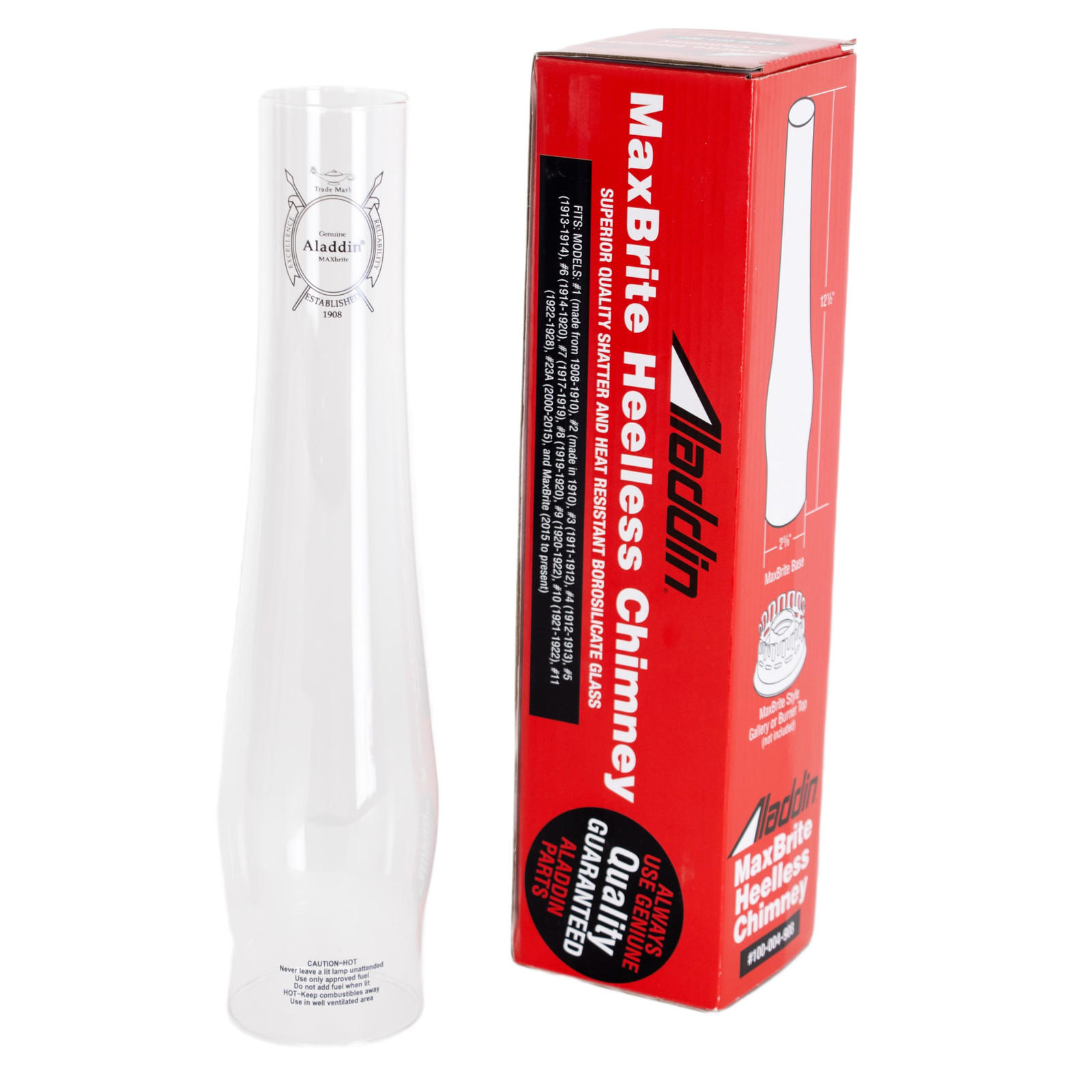 Aladdin MAXbrite Heel-less Lamp Chimney