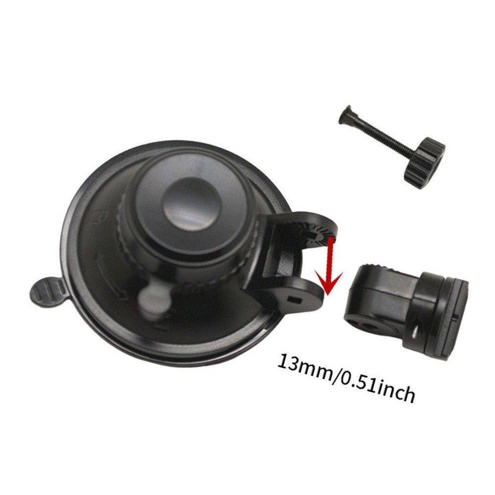 Dash Cam Holder Degrees Rotating Holder Black Suction Cup Installation