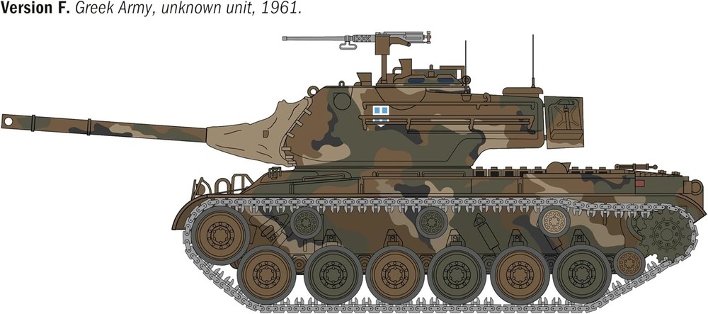 Italeri 6763 M-47 Patton, 1:35 Scale, Plastic Model Kit/Model Assembly