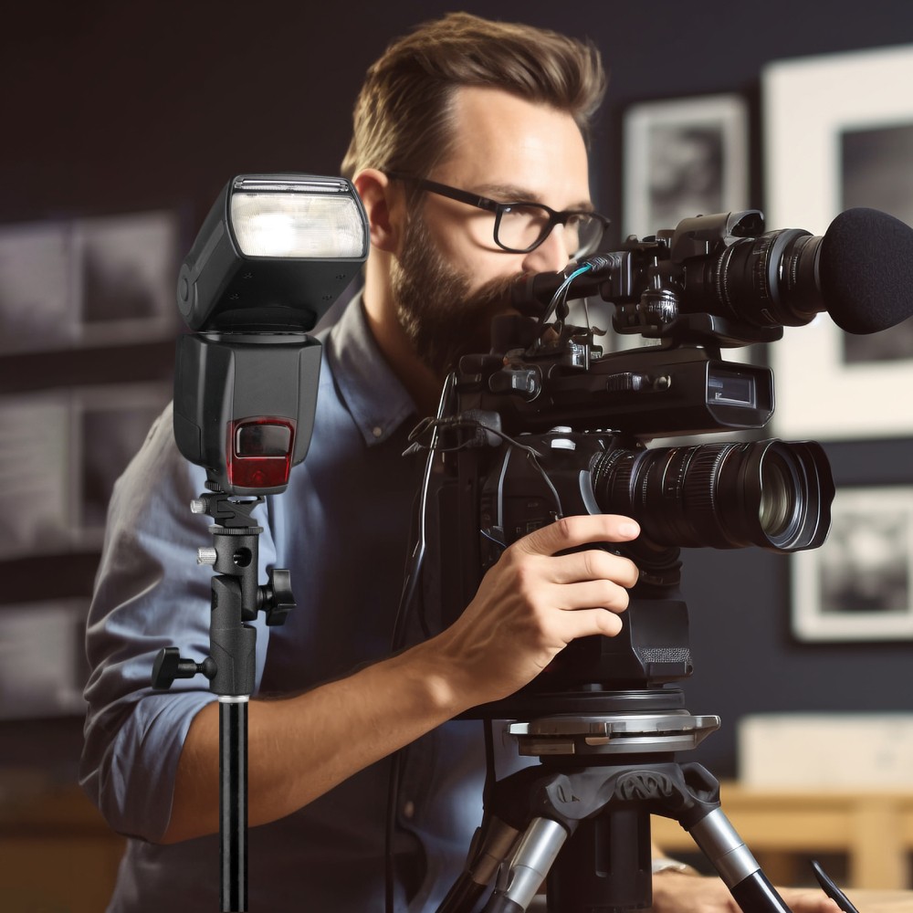 Umbrella Swivel Holder E Type Professional Photography Flash Light Bracket