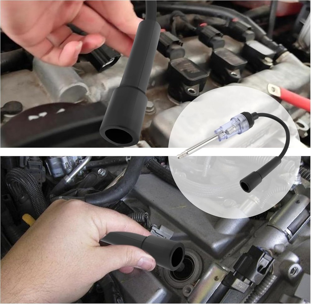 Effortless Engine Diagnostics - 2PCS Universal Spark Tester with Neon Indicator