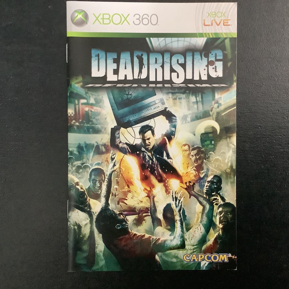 Dead Rising 1 Microsoft Xbox 360 Instruction Manual Only