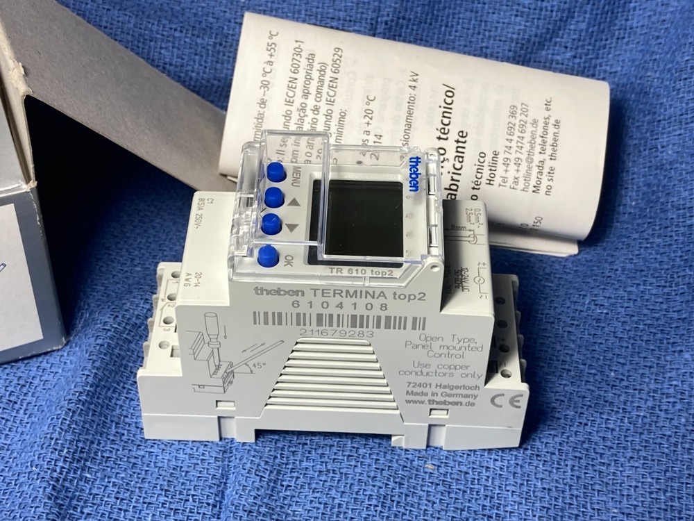 WEEKLY PROGRAM THEBEN 6104108 TIME SWITCH CLOCK OPERATED LIGHT CLIMATE SYSTEM