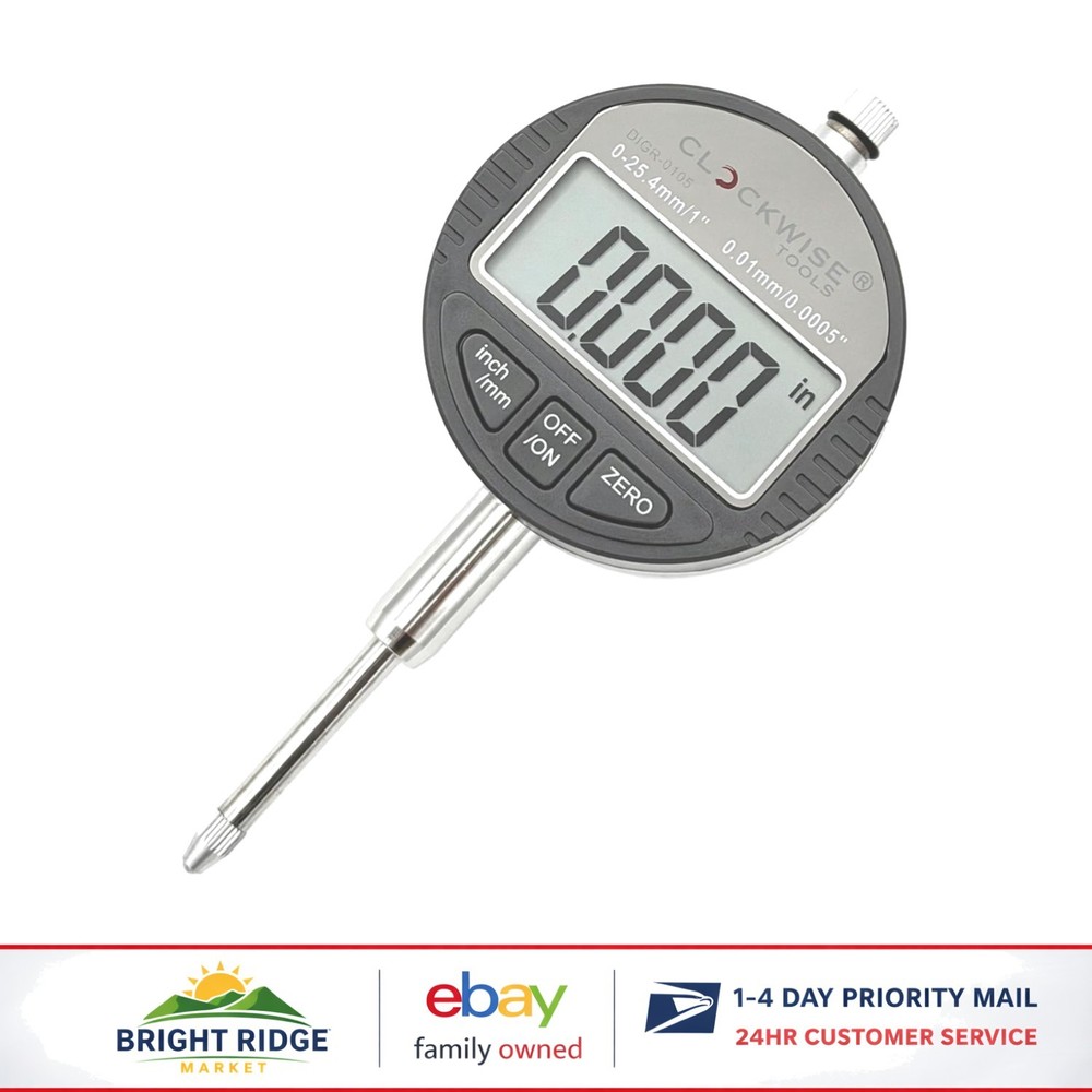 LCD Digital Indicator with Fine Resolution and Auto-Off Feature for Accuracy