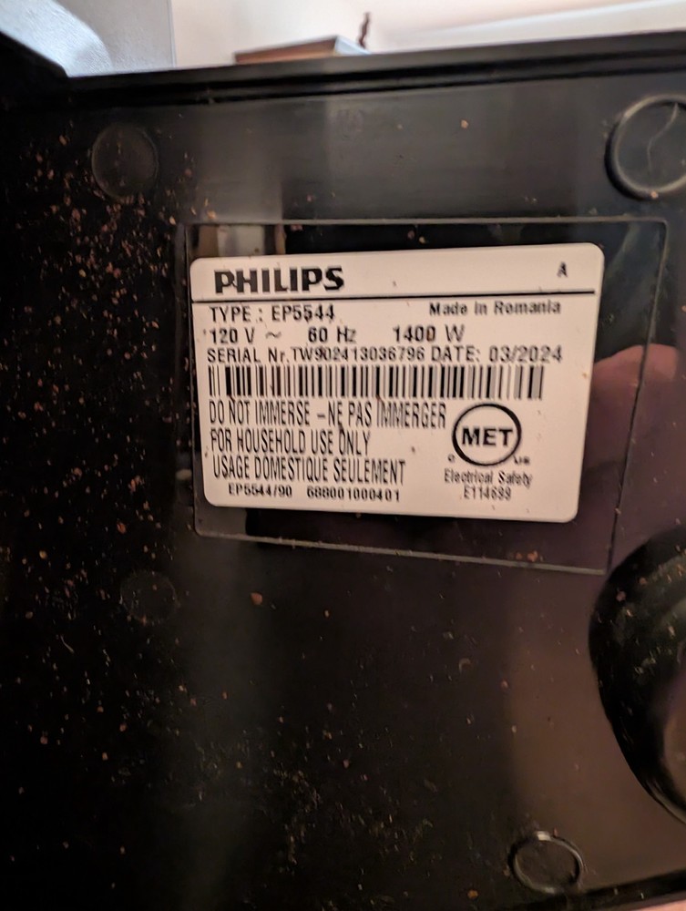 Philips 5500 LatteGo Fully Automatic Espresso Machine | EP5544/90
