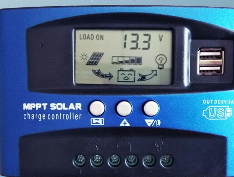 Regulator Dual USB Panel Auto Focus MPPT Solar 12V-24V Charge Controller 40A'