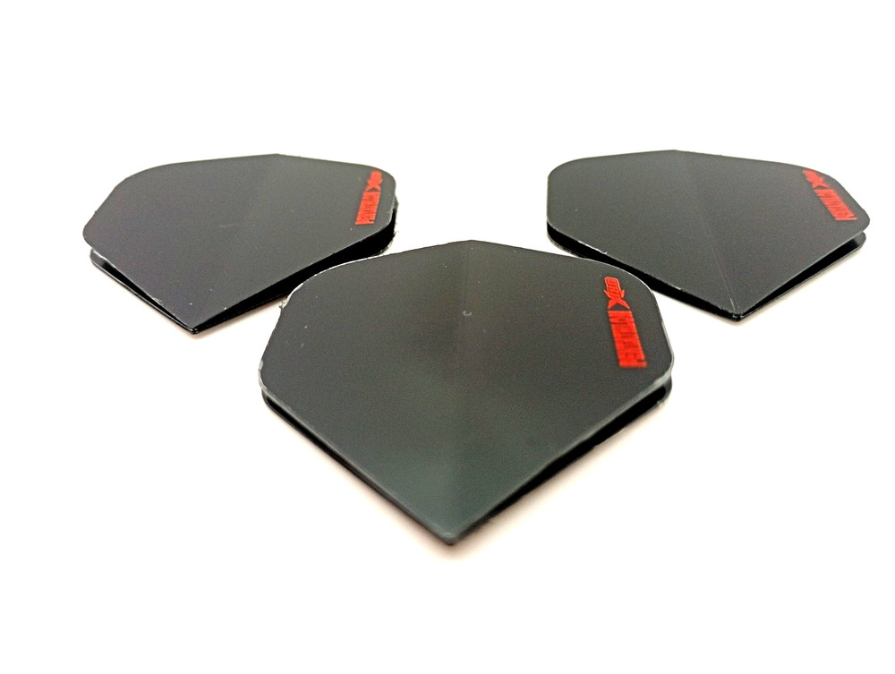 Dart Flights PENTATHLON™ X180 Standard Shape Ultra Strong 10 Sets Solid Black