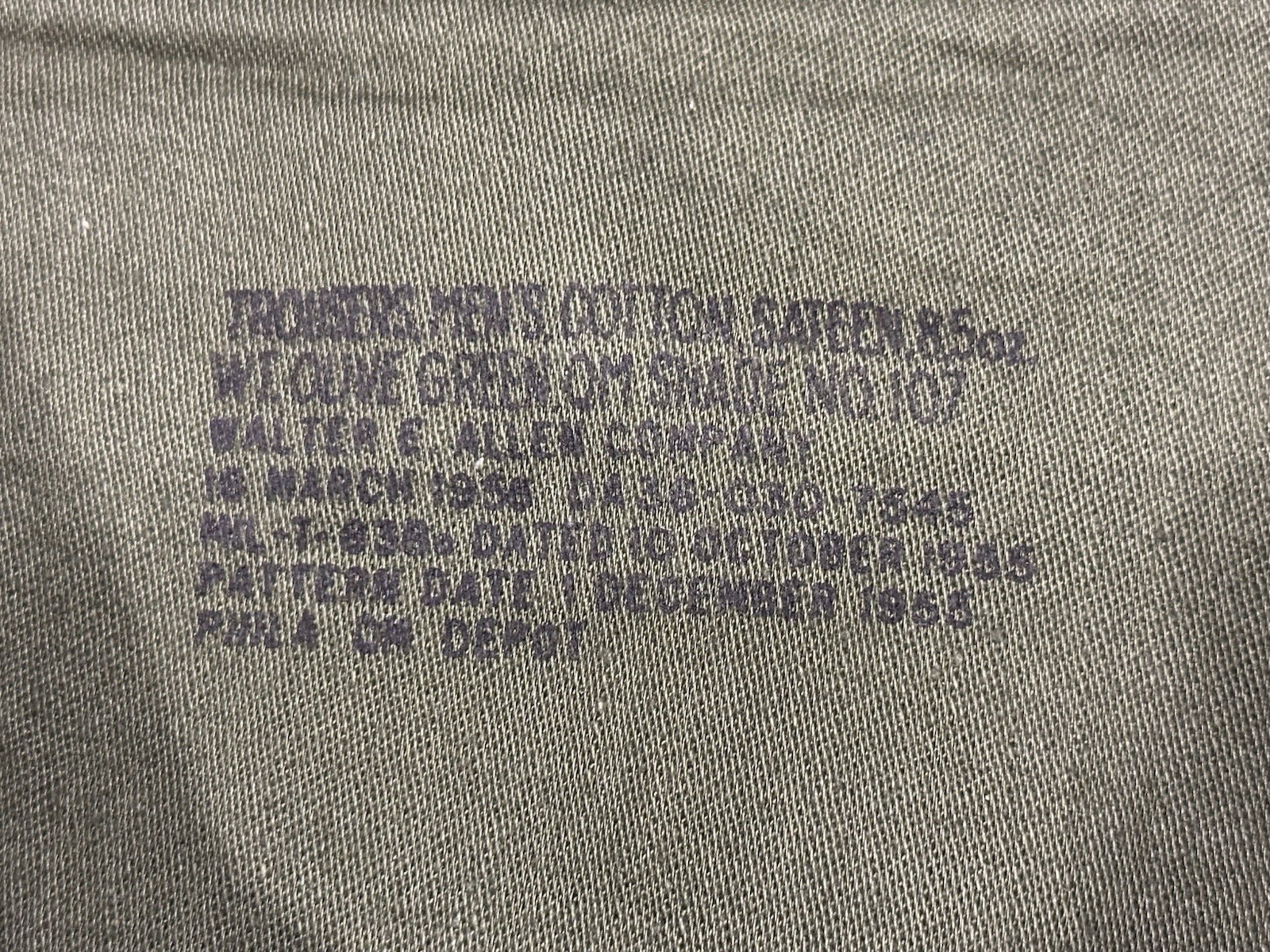 Korean War Era Fatigues HBT Herringbone Twill Shirt + Cotton OG 107 Trousers