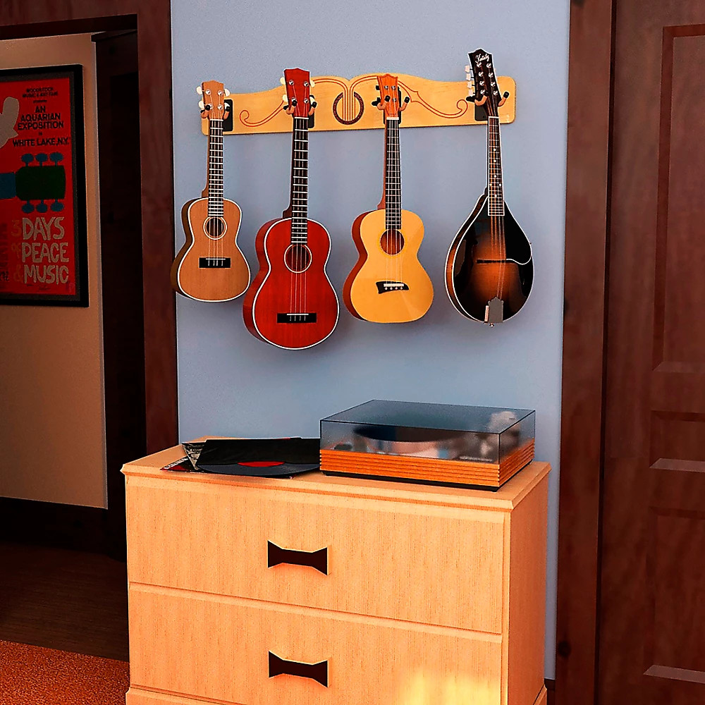 Pro-File Wall Mounted Ukulele & Mandolin Hanger