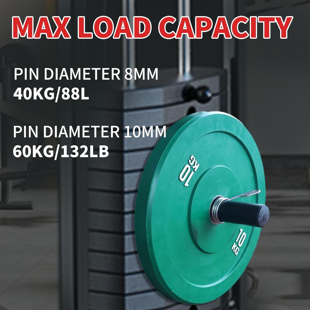 Weight Stack Pin with Spring Clip Collar Weight Stack Extender Pin for Cable an