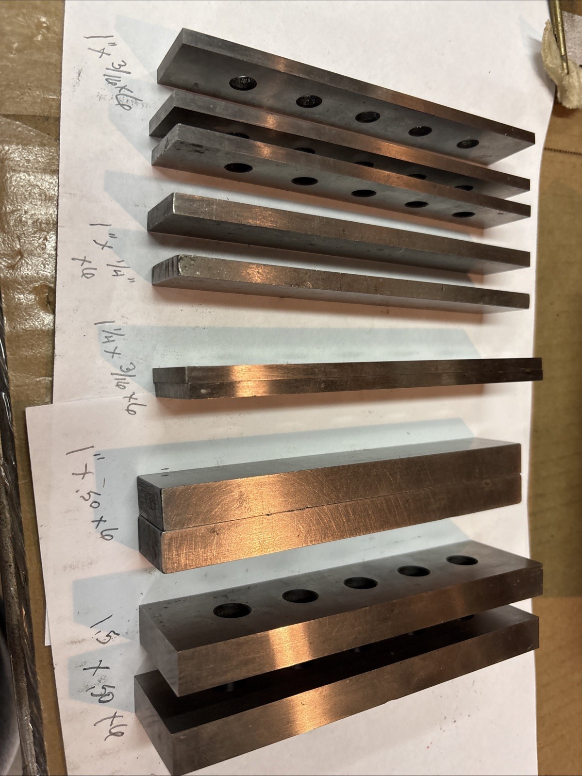 Vintage Set Of Mixed Toolmaker Parallels