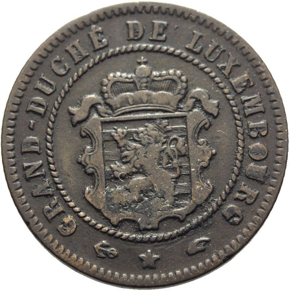 1855 Luxembourg 5 Cent #3