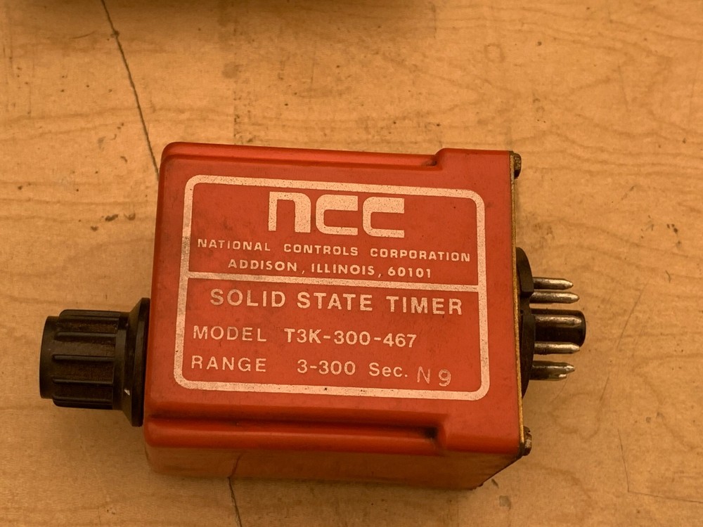 NCC Solid State Timer 3-300sec 24VAC P/N T3K-300-467