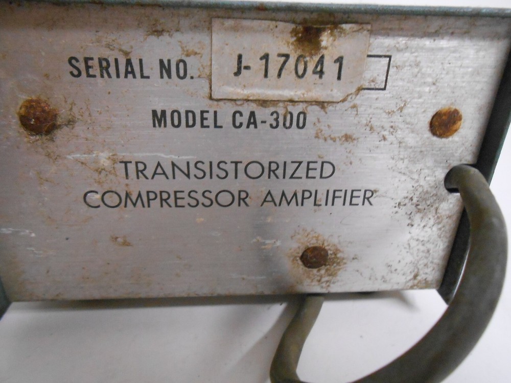 B&K Cobra Transistorized Compressor Amplifier CA-300