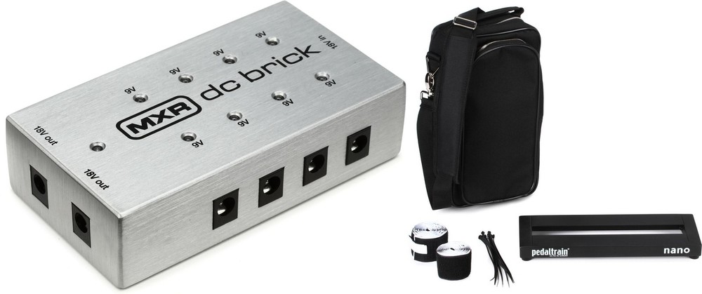 MXR M237 DC Brick Power Supply + Pedaltrain PT-NANO-SC Value Bundle