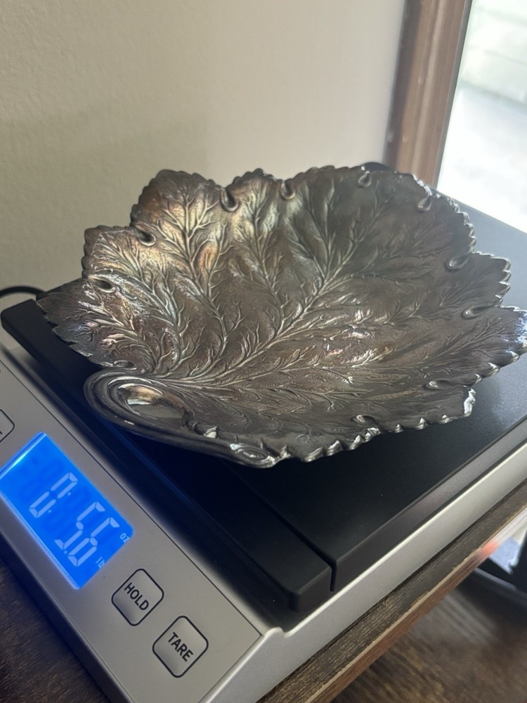 Vintage Reed & Barton Silver-Plated Leaf Dish Shallow – Pattern 140