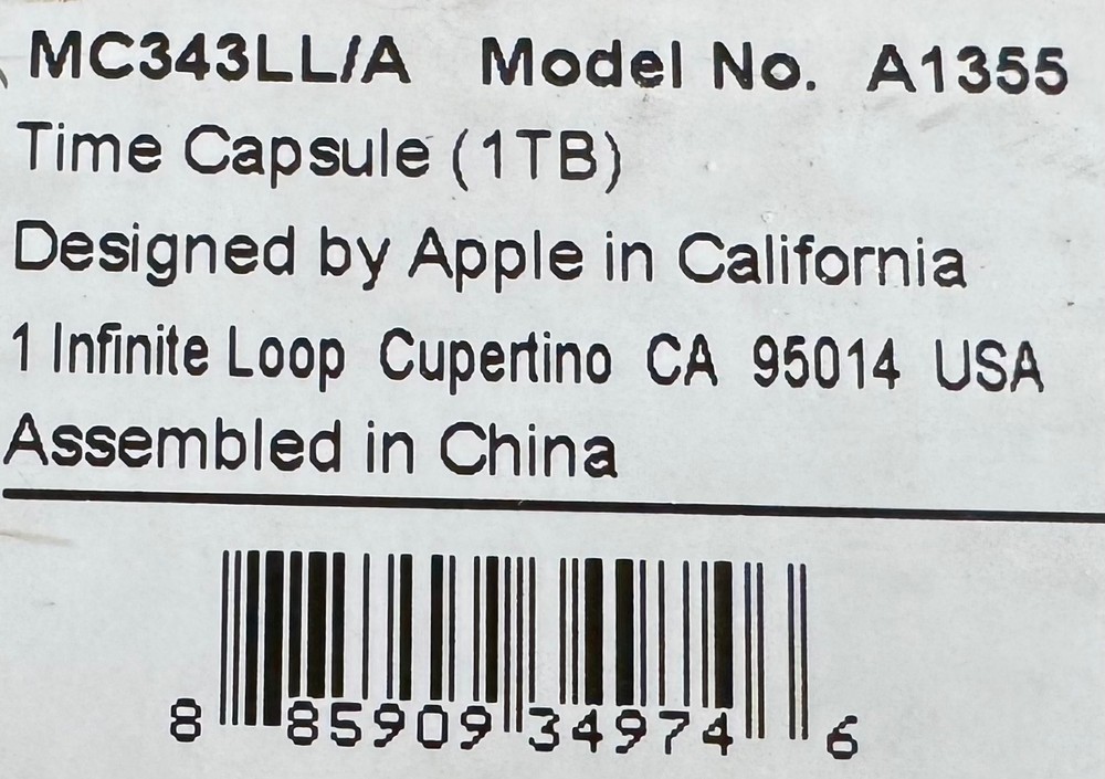 Apple Time Capsule 1 TB