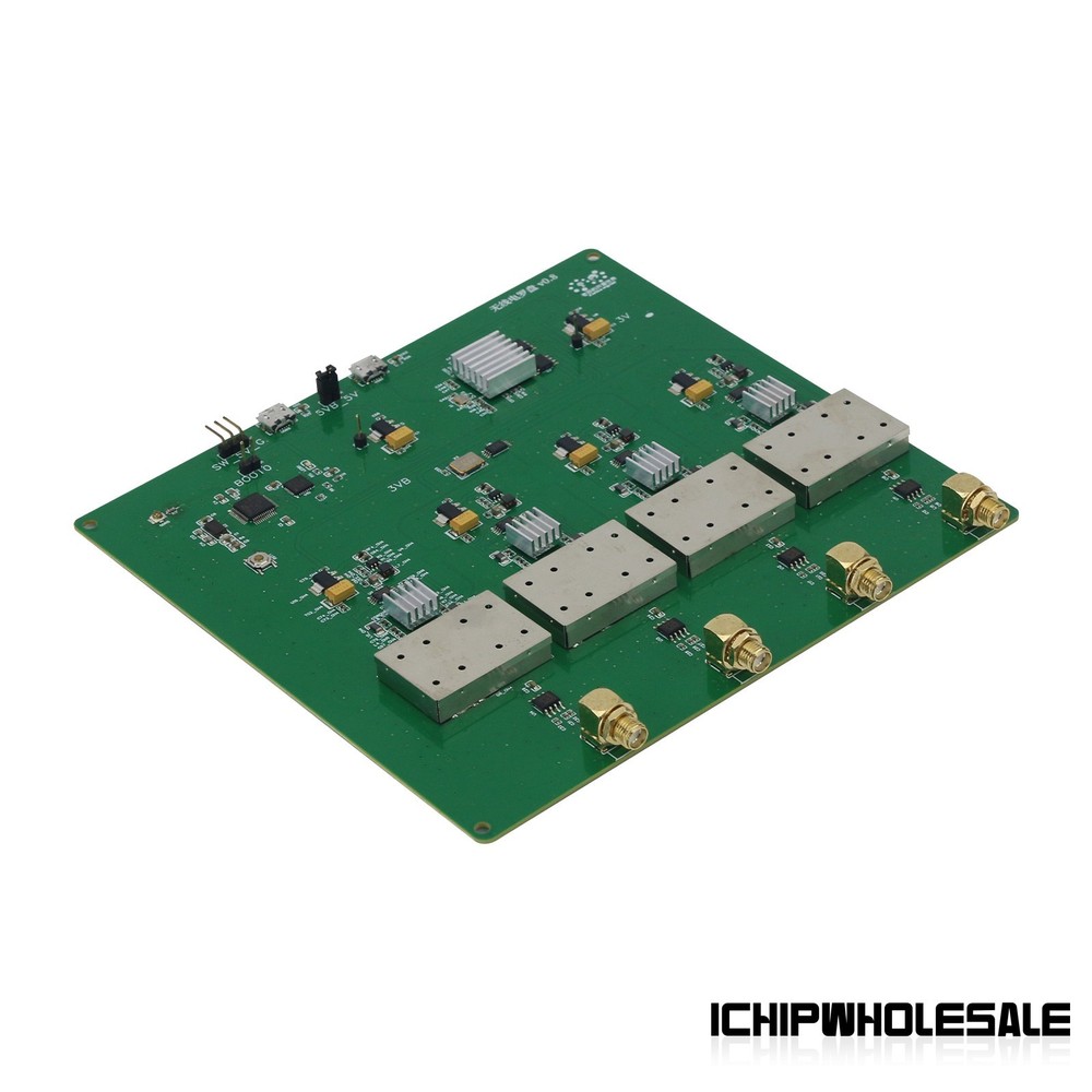 60MHz-800MHz Radio Compass Motherboard V0.8 Outperforming KerberosSDR 4 Channel