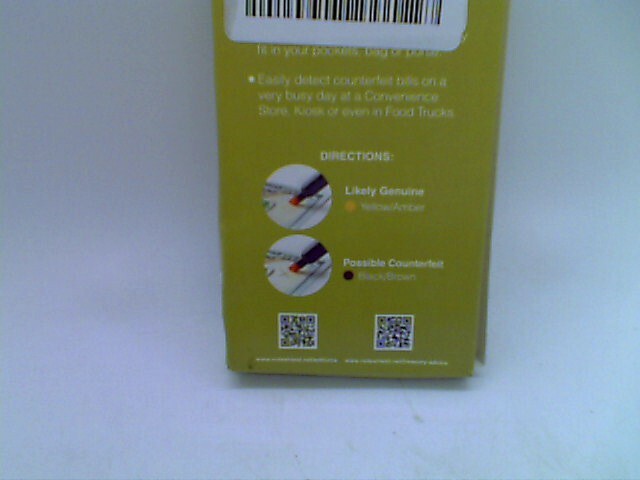 NoteShield Counterfeit Bill Detector Markers (6 Pens) NEW DAMAGED BOX