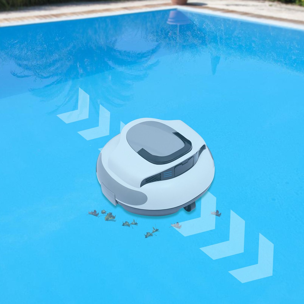Automatic Pool Cleaning Robot ,Above/in-Ground Cordless Robotic Vacuum Cleaner