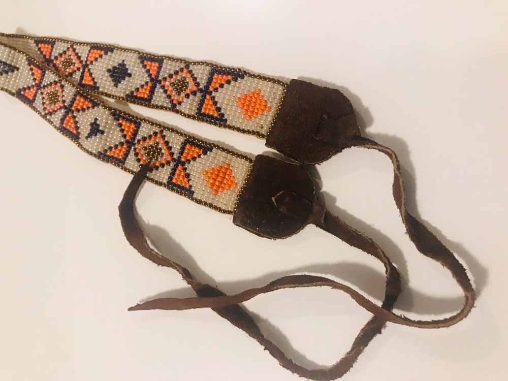 Rare Indian War Beaded Headband