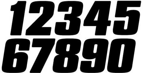 DIRT DIGITS #7 4" BLACK DIGITS 3/PK DD43B-7