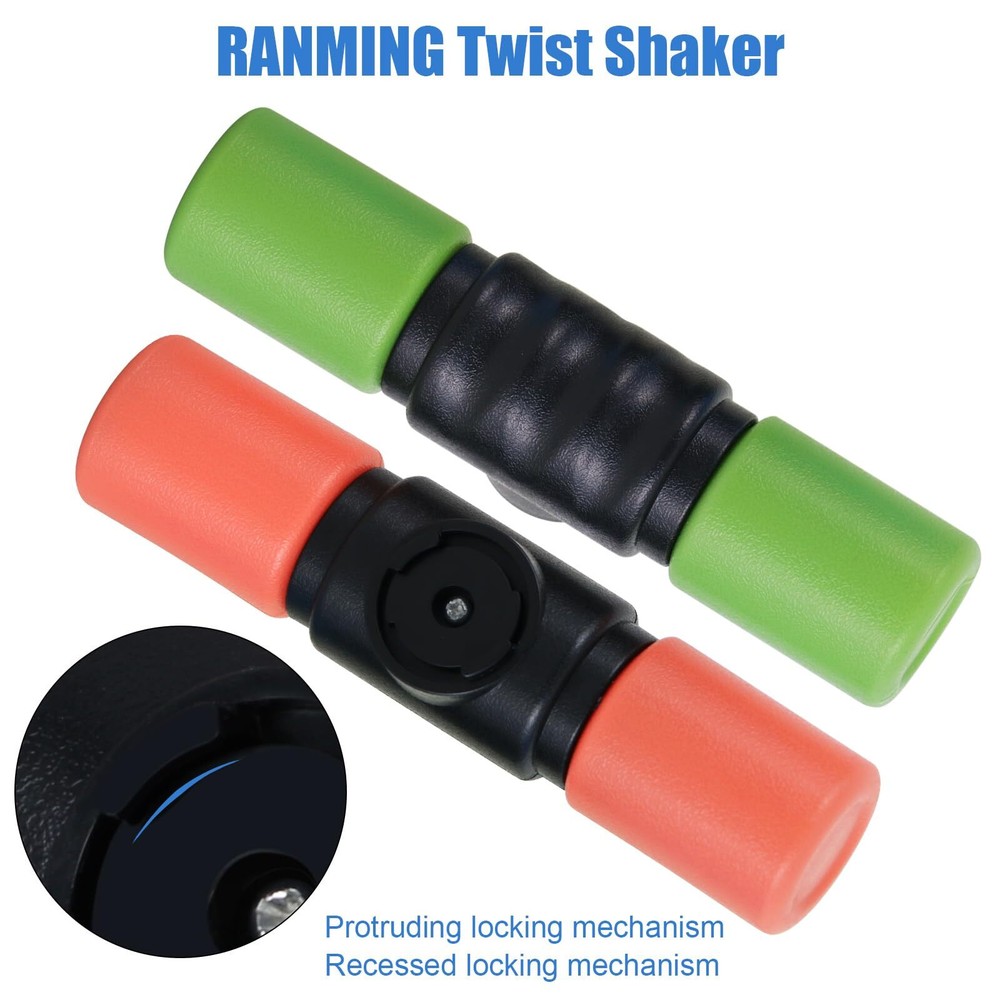 Twist Shaker 3PCS Double Row Shakers Percussion Instruments Set Medium Volume...
