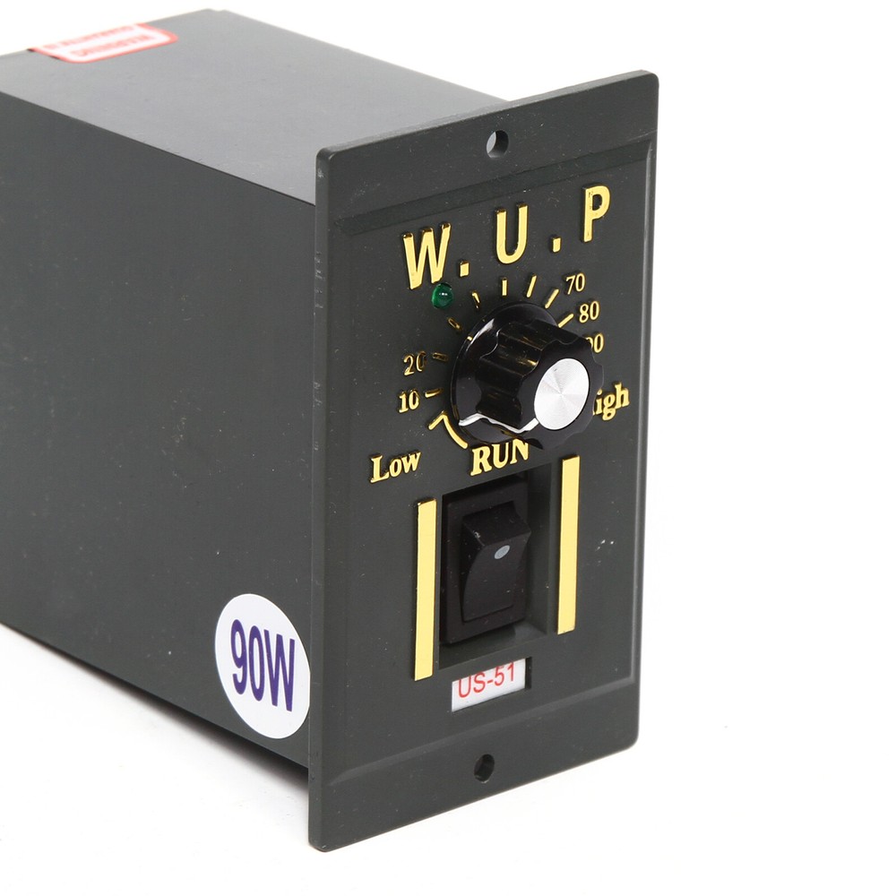 90W AC Gear Motor Electric Motor Variable+Speed Controller Single-phase 1:100