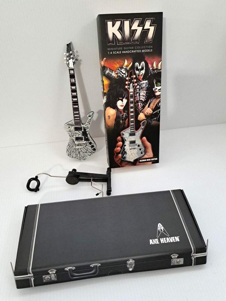 Kiss Mini Guitar Axe Heaven Iceman Collectible