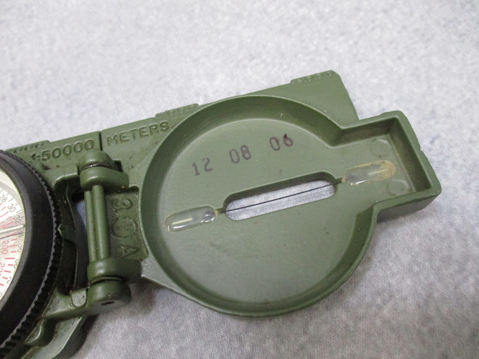 Cammenga 3H Magnetic Compass w/ Pouch US Military Issue Phosphorescent Dial