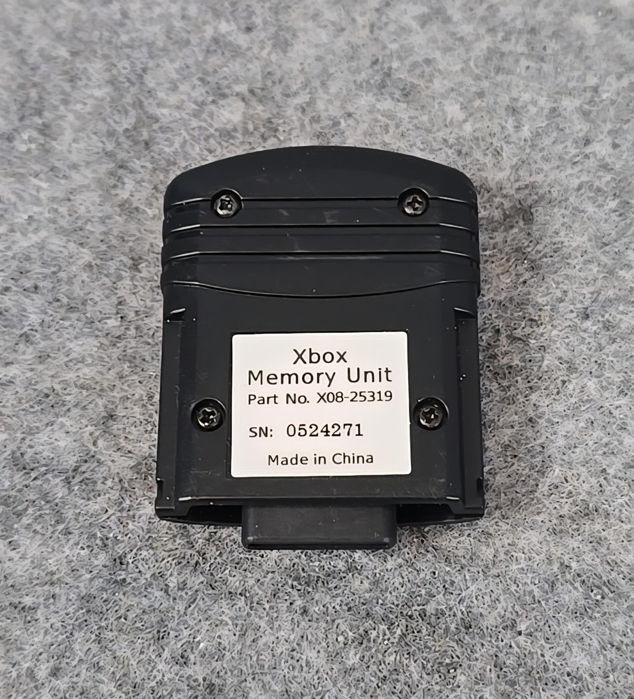 Xbox Memory Unit Black Original Xbox Controller Accessory X08-25319 OEM
