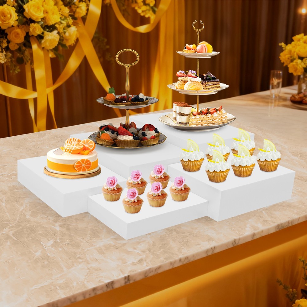 5PCS Buffet Risers Food Risers for Buffet Table Display Stand for Catering De.