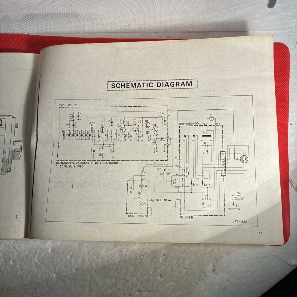 KENWOOD REMOTE VARIABLE FREQUENCY OSCILLATOR Model VFO-820 OPERATING MANUAL