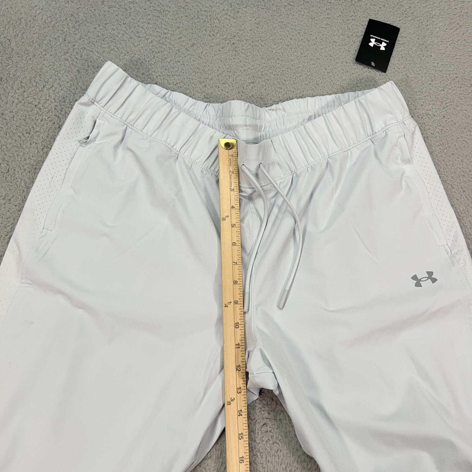 Under Armour Pants Womens 2XL XXL Gray Squad 3.0 Warmup Drawstrings FLAW READ