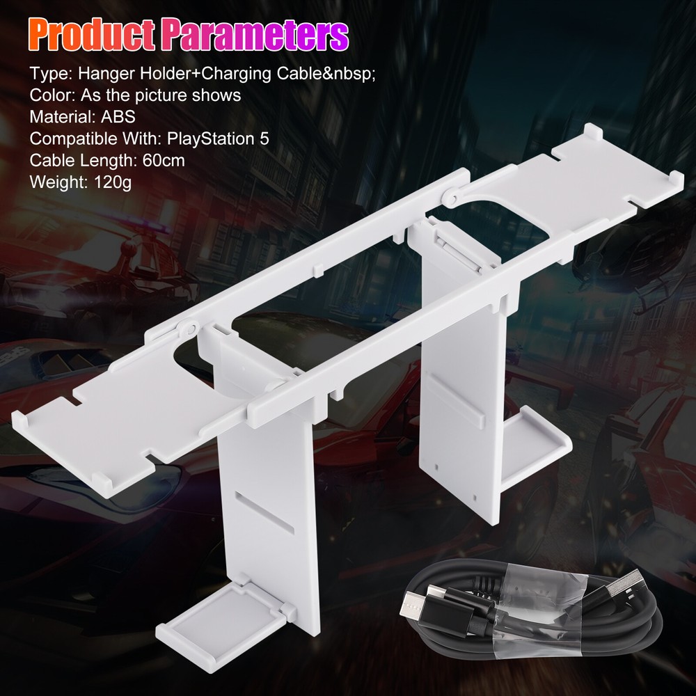 Controller Charger & Storage Bracket for PS VR2 Accessories Gaming Headset Stand