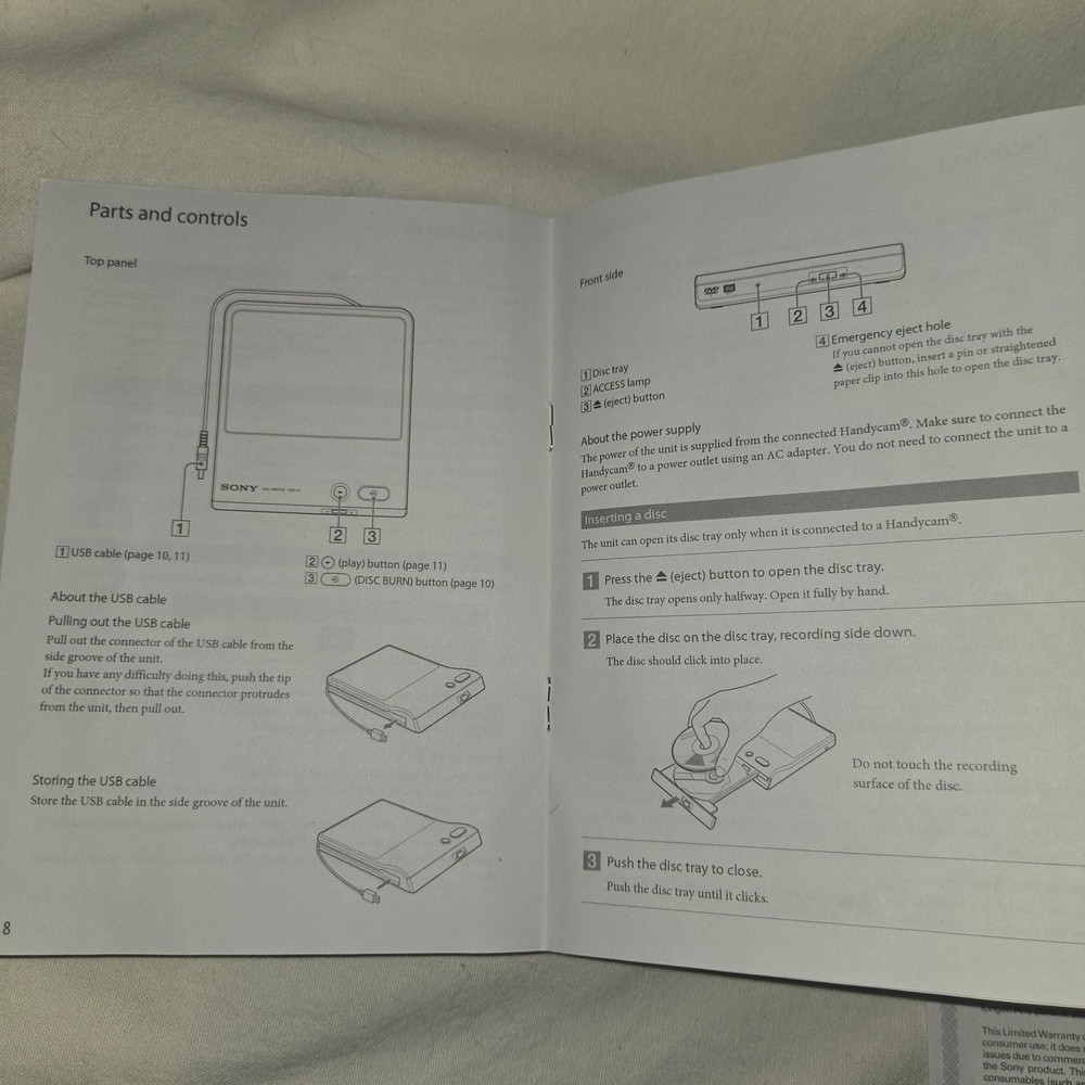 Sony DVDirect Express Multi-Function DVD writer for Handycam UNTESTED