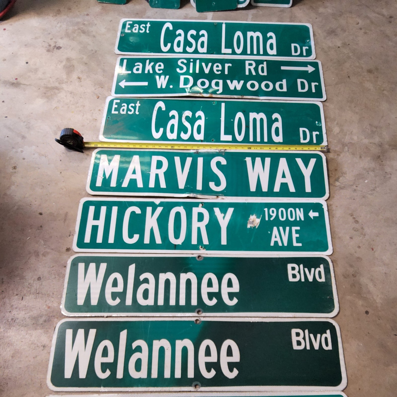 Street name signs pICK ONE. Approximately 36 inch in length
